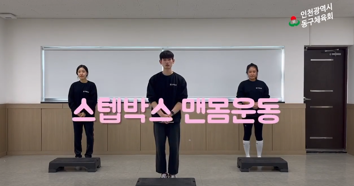 근력운동 - 스텝박스 맨몸운동 사진