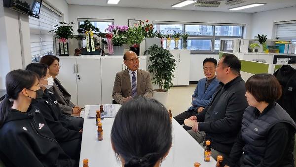 중국 우시 월드태권도 그랜드슬램 선수단 출전 격려금 전달 사진