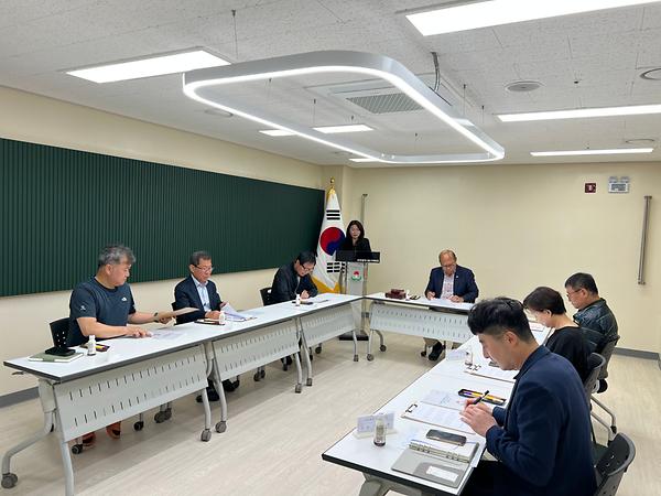 2025년 洞체육회 설립 준비위원회 회의 사진
